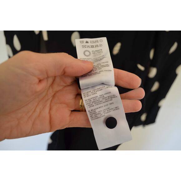 Reformation Zandra Midi Dress Polka Dot Size 4 - Picture 9 of 9